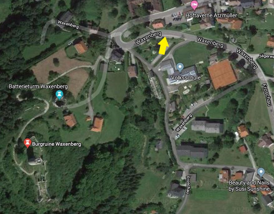Anreise Waxenberg | Arrival Waxenberg