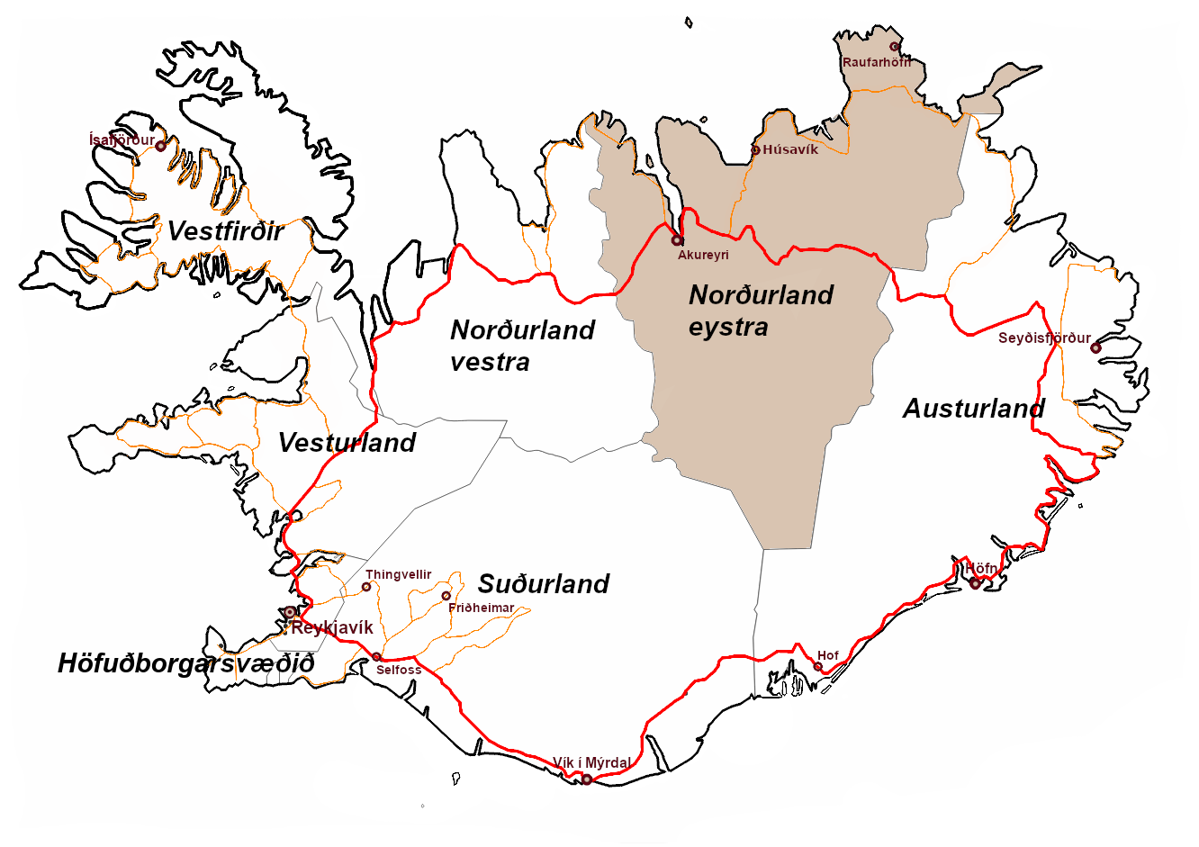 Island_Regionen_Norðurland-eystra