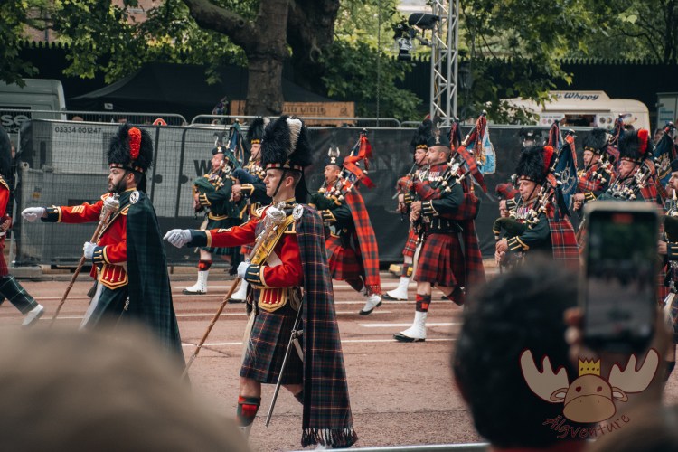London | Schottische Dudelsackspieler - Scottish bagpipers