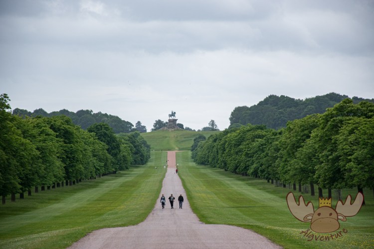 Windsor | Reiterdenkmal von König Georg III am Ende von The Long Walk - Equestrian monument of King George III at the end of the long walk