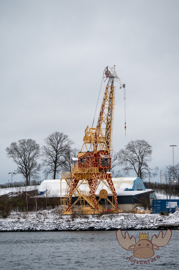 Stockholm | Giraffenkran auf Beckholmen - Giraffe crane on Beckholmen