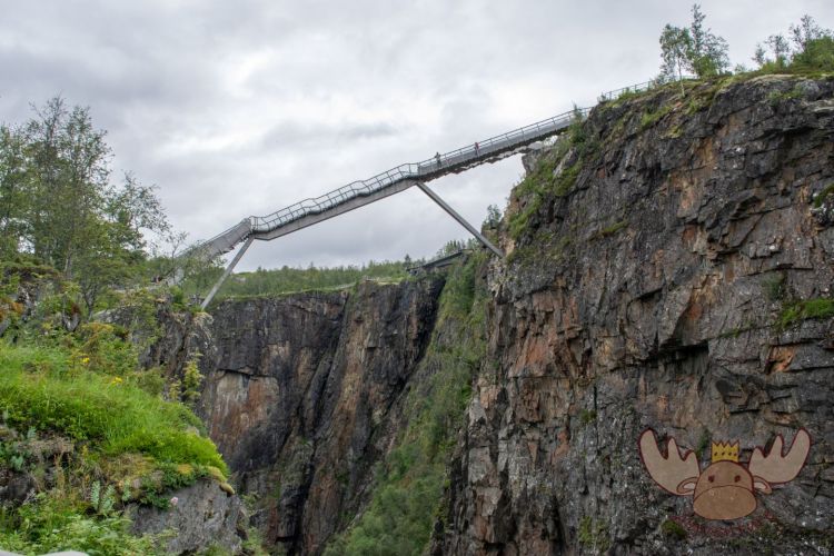 Vøringsfossen | Fußgängerbrücke über den Bjoreio - pedestrian bridge over the Bjoreio